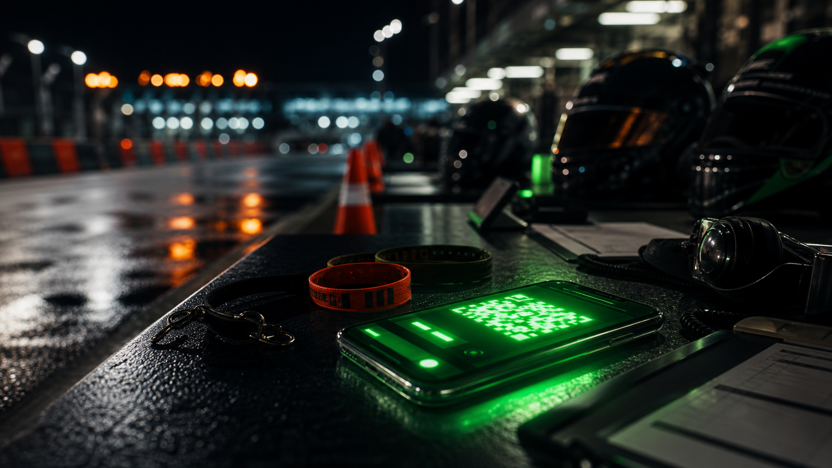 QR-first race day ops